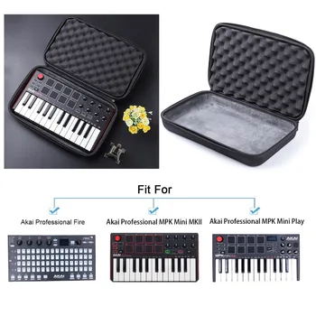 Prenosni EVA Primeru za Akai Strokovno MPK Mini MKII&MPK Mini Play |25-Ključ Ultra-Prenosni USB MIDI Boben Pad&Tipkovnice Krmilnika 13009