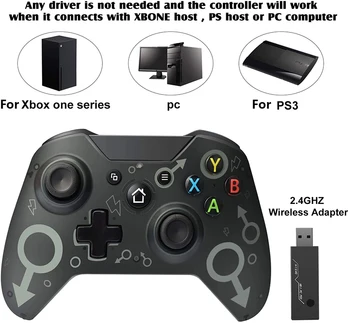 USB Žična Gamepad Brezžični Gamepad Dvojno Vibracije Krmilnik Igra Ročaj 2.2 m Napajalni Kabel Joypad Za Microsoft Xbox Eno