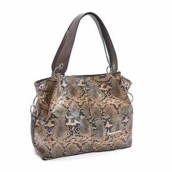 CROWDALE torbice za ženske ramenski messenger bag visoke kakovosti kača oblikovalec letnik ženski tote vrečko z trak, torbico, zadrgo
