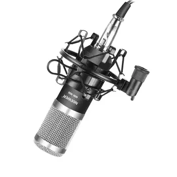 Neewer SZ-800 Kondenzatorskega Mikrofona, Komplet z USB Zvočno Kartico Adapter,Šok Gori,Pop Filter za Studio Snemanje Oddaje YouTube 133844
