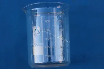 3000 mL (3 Liter) Laboratorijsko Steklo Gtk, s široko usta, pyrex steklo material