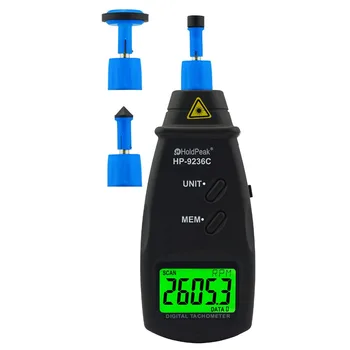 HoldPeak Laserski merilnik vrtljajev HP-9236C Hitrosti Merilnik Digitalni Diagnostičnega orodja Photo LCD / MIN Merilnik Motor Motor Ne-kontaktni Tahometer 13467