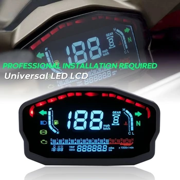 Univerzalno Za 1,2,4 Jeklenke Motocikel LCD Digitalni merilnik Hitrosti Osvetlitev števca prevožene poti Za Ducati Honda Kawasaki Suzuki 134777