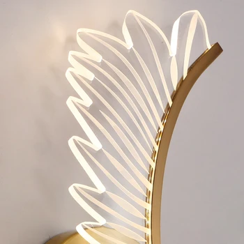 JMZM Baker Stenske Svetilke Spalnica Postelji LED Svetilka Moderne Oltarja Dekorativni Sconces Razsvetljava, Dnevna Soba Zaprtih Nordijska luç