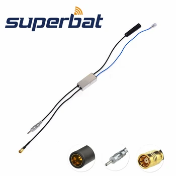 Superbat FM/AM, da DAB/FM/AM Avtomobilski Radijski Antenski Ojačevalnik/Converter/Splitter in Fakra DIN Antenski Adapter Kabel 136306