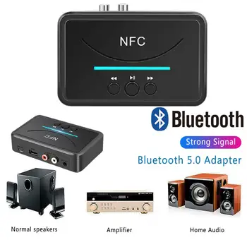 5.0 Bluetooth Sprejemnik NFC 3,5 mm RCA AUX Priključek USB Smart Predvajanje Stereo Audio (Stereo zvok Brezžični Adapter A2DP Za Komplet Zvočnikov 136413