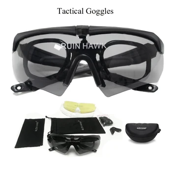 Taktično Očala Vojaške Airsoft, Lov, Streljanje Očala Prostem Motorno Kolo Varnost Zaščita Oči Očala Za Pohodništvo, Plezanje 13658
