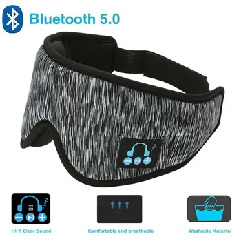 Bluetooth 5.0 3D Brezžične Stereo Slušalke, Mobilni Telefon Glavo Spanja Mehke Slušalke 2020 Spalna Oči Masko Glasbo, Slušalke 136964