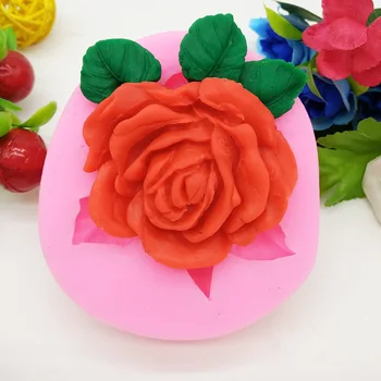 Super Velik Rose Cvet Silikonski Torto Plesni Cupcake DIY Handcraft Milo Plesni Testena Orodja Za Prodajo H828 13830