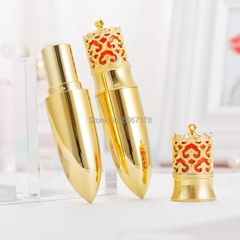 10pcs Gold Šminko Cev 12.1 mm, DIY Balzam za Ustnice Cevi Povratne Steklenice Ustnice Palico Lepoto Šminka Posode Prazne Kozmetični Ličila