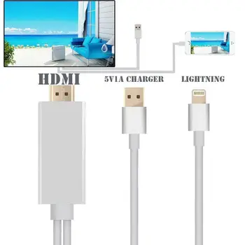 HDMI Kabel Za Strele z HDMI Kabel za HDTV TV AV Adapter USB Kabel 1080P Za iPhone X 8 7 6S Plus iOS iPad Zrak /iPad mini 2 3 4 139612