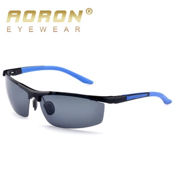 AORON sončna Očala Moških Polarizirana sončna Očala Klasičnih Športnih Vožnje Ogledalo Očala aluminijast Okvir UV400 sončna Očala Očala A8530 140474