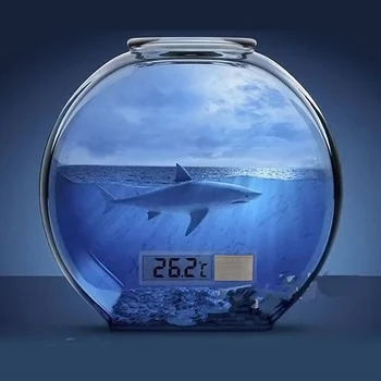 Vroče Nove Multi-Funkcijski LCD 3D Digitalno Elektronsko Merjenje Temperature Fish Tank Temp Meter Akvarij Termometer XH8Z NO02 140903