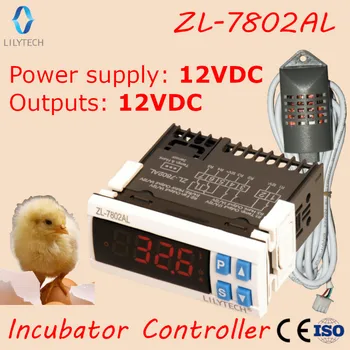 ZL-7802AL,12VDC za VSE, Temperatura Vlažnost za Inkubator, Večnamensko Samodejno, Inkubator Krmilnik, Lilytech 140970