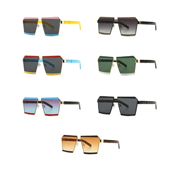 Peekaboo retro kvadratnih sončna očala za moške več barve poletje slog žensk sončna očala 2020 vroče prodaje uv400 pol kovin