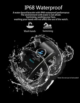 QW18 Pametno Gledati Zapestnica Športni Manžeta Srčnega utripa IP68 Vodotesen Barvni Zaslon Fitnes Tracker Pasu, Bluetooth