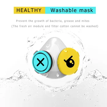 Nova Moda električni respirator otrok masko inteligentni Majhnih Enostaven dihalno masko PM2.5 smog, Anti-sline Varnost masko