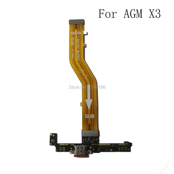 Original AGM X3 Mikro Dock Priključek za Polnilnik, Odbor Za AGM X3 Polnjenje prek kabla USB Vrata Flex Kabel Nadomestni Deli