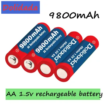 1~24pcs/veliko blagovne Znamke AA baterija za ponovno polnjenje 9800mah 1,5 V Novi Alkalni Polnilna batery za led luči, igrače, mp3 Brezplačna dostava 142793