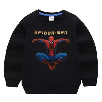 2020 Nove Jesensko Zimske Žamet Pulover za Otroke Spiderman Tiskanja Majica Baby Toplo Znanja Zimska otroška Oblačila 14410