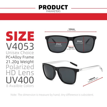 VIVIBEE Luksuzni Kvadratnih Polarizirana sončna Očala Moških Vožnje Modra Zrcalni Objektiv Klasičnih Unisex sončna Očala 2020 Trendi Ženske Odtenki 144181