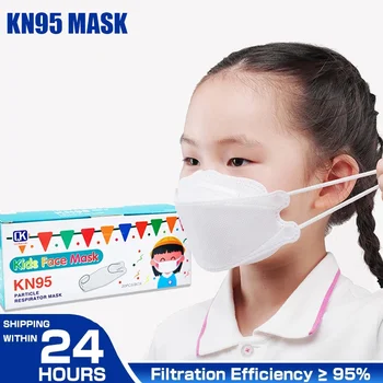 Otroci FFP2 KN95 Masko Filtrom Respirator Maske Dustproof Mascarillas Zaščitna Usta Skp Otrok Pm2.5 Ribe Non, Tkane Masko