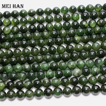 Meihan ( sklop 1) Naravne A+ ruske jadeit 6-6.5 mm nemoteno krog kroglice za nakit, izdelava načrta debelo 146127