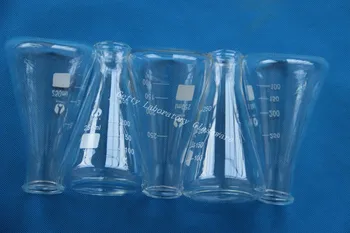 250 mL Erlenmajerico, bučka Erlenmeyer , s široko usta, 5pcs/veliko,,borosilicate stekla 3.3 materiala za laboratorijske namene