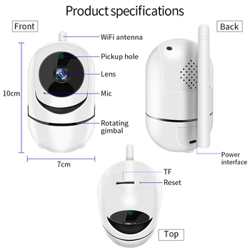 NEOCoolcam 1080P IP Kamero Tuya APP Varnosti Notranji Nadzor CCTV Brezžični WiFi Kamera Baby Monitor zaznavanje Gibanja 14731
