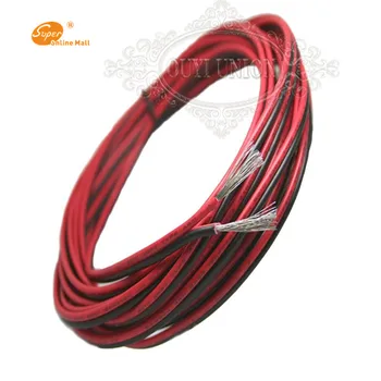 100 Metrov Posodah baker 18-28AWG 2 pin Rdeče Črn kabel, PVC izolirane žice, Električni kabel 17/0.16 TS*2 UL2468