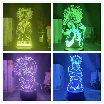 LED Nočna Lučka Anime Moj Junak Univerzami, skorpion, no toga Himiko Slika Nočna Za Otroke Spalnica Dekoracijo Barva Spreminjanje 3D namizne Svetilke 14847