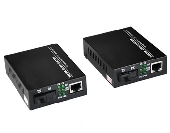 1 dvoposteljna 10/100M Fast Ethernet media pretvornik, 1x RJ45 1 SFP 25KM Simplex načinu optični oddajnik in sprejemnik