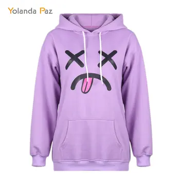 Yolanda Paz Ženske Smeška punk majica ženska smešno hip-hop dobre kakovosti ulične hoodies 2019 jeseni Hoody 149661