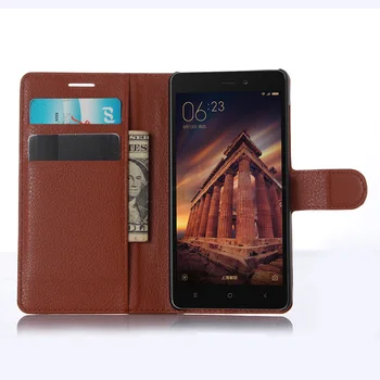 Xiaomi Redmi 3 Denarnice Pokrovček za Kartico sim Telefon Primerih za Xiaomi Redmi 3 Usnjena torbica, ki je Zaščitni Lupini