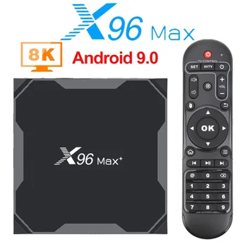 2020 X96 Max Plus Smart TV BOX Android 9 4GB 32GB 64GB Quad Core Amlogic S905X3 Wifi 1000M BT 4K TVBOX X96MAX Set Top Box