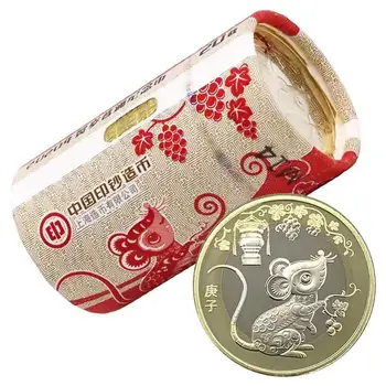 2020 Podgana 10 Kitajski Yuan Original Kovanec Dekor Nebesno Kovancev Resnično Novih Unc brezplačna dostava 15050