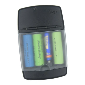 4 Reže Smart USB Polnilec za Baterije za ponovno Polnjenje 1,2 V AA, AAA, AAAA, NiMh, NiCd 1,5 V Alkalni 3.2 V LiFePo4 14500 10440