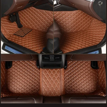 Usnje po Meri avtomobila talna obloga za HONDA CRV Fit Jazz Accord Državljanske Vpogled Odyssey Tok Shuttle preprogo avto dodatki 154318