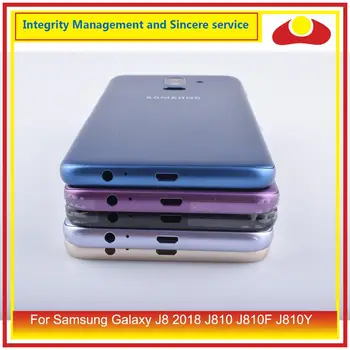 10Pcs/veliko Za Samsung Galaxy J8 2018 J810 J810F SM-J810F Ohišje Baterije Vrata Zadaj Hrbtni Pokrovček Primeru Ohišje Lupino J8 Zamenjava