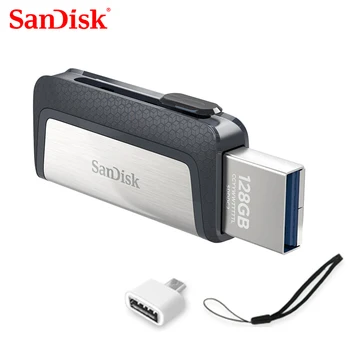 SanDisk usb 128GB SDDDC2 Izjemno visoke hitrosti Tipa C USB3.1 Dvojno OTG USB Flash Disk 64GB Pero Pogoni 16GB 150 M/S PenDrives 32GB 15717
