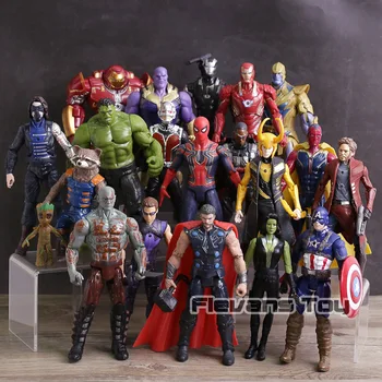 Avengers Infinity Vojne Figuric Igrače, Iron Man, Captain America Hulk, Thor Thanos Spiderman Loki Black Panther Hulkbuster