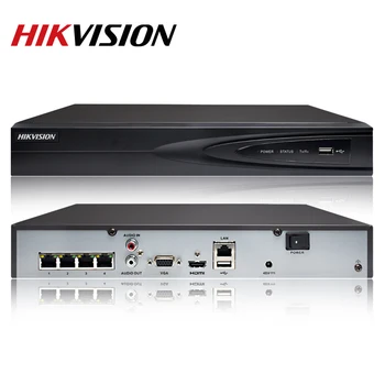 Hikvision Original DS-7604NI-K1/4P 4CH POE Vgrajeni Plug Igrajo 4K PoE NVR IP Kamere CCTV Sistema Dvignili HDD Izbrati.