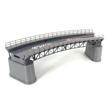 NFSTRIKE 1:87 HO Merilu Vlak Železniška Scene Dekoracijo Q4 R1 Ukrivljen na Železniškem Mostu Model Brez Pomol Za Pesek Namizni Pribor 16058