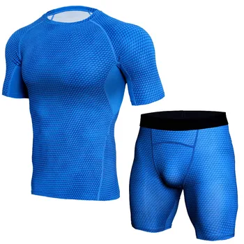 Moške prikrivanje toplotne perilo nastavite Kratek rokav toplotne perilo base layer moški športni stiskanje majice 160618