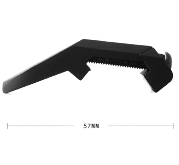 Pištolo mlok Traku sponke sponke dvojne točke traku sponke univerzalno 20 mm železniškega kovinski trak fiksno sponke