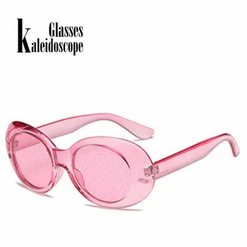 Moč Očala sončna Očala Moški Letnik NIRVANA Kurt Cobain sončna Očala Ženske Jasno Majhne Ovalne Očala Očala 16321