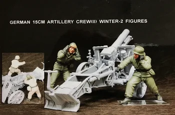 1/35 Uncolor Topništvo Posadke zimske 2 številke (ŠT TANK ) igrača Smolo Model Mini Kit unassembly Unpainted