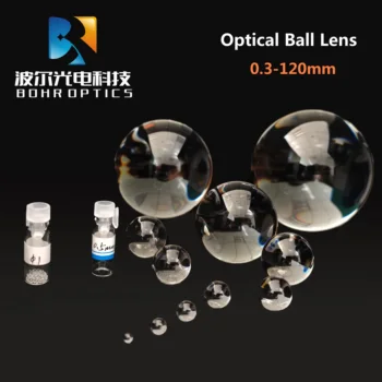 3-10 mm Žogo Objektiv Safir, Optično Steklo, Visoko Natančnost Objektiv Žogo led co2 laserski senzor svjetlovodni Endoskop Cilj Leče