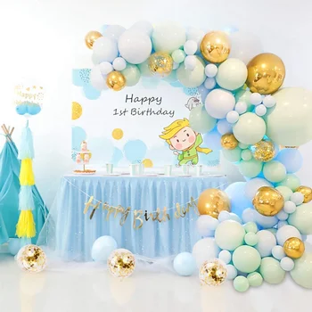 126pcs/set Macaron Modra, Pastelno Baloni Garland Arch Kit Konfeti Rojstni dan, Poroko Baby Tuš prazničnega Dekoracijo 165889