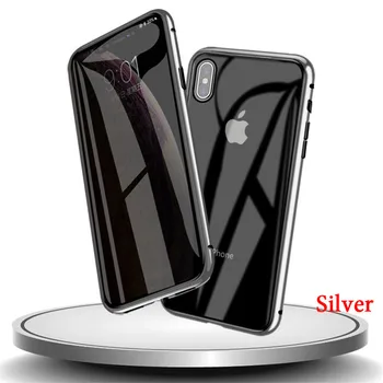 Zasebnost Stekla Magnetno Ohišje za iPhone 11 XR XS, 360 Anti-spy Primeru, Magnetni Zaščitna torbica za iPhone 11 Pro 6S 7 8 166081